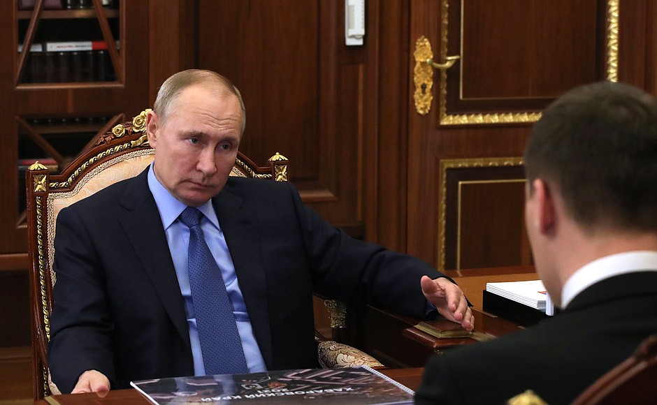 KHARABAROVSK PH 2 XX 3 Rencontre avec le gouverneur par intérim du territoire de Khabarovsk Mikhail Degtyaryov 16.02.2021