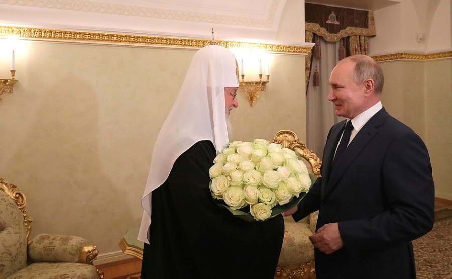 KRELIN 012 KIRILL 1 XX 1 Rencontre avec le patriarche Kirill de Moscou et de toute la Russie 1 février 2021