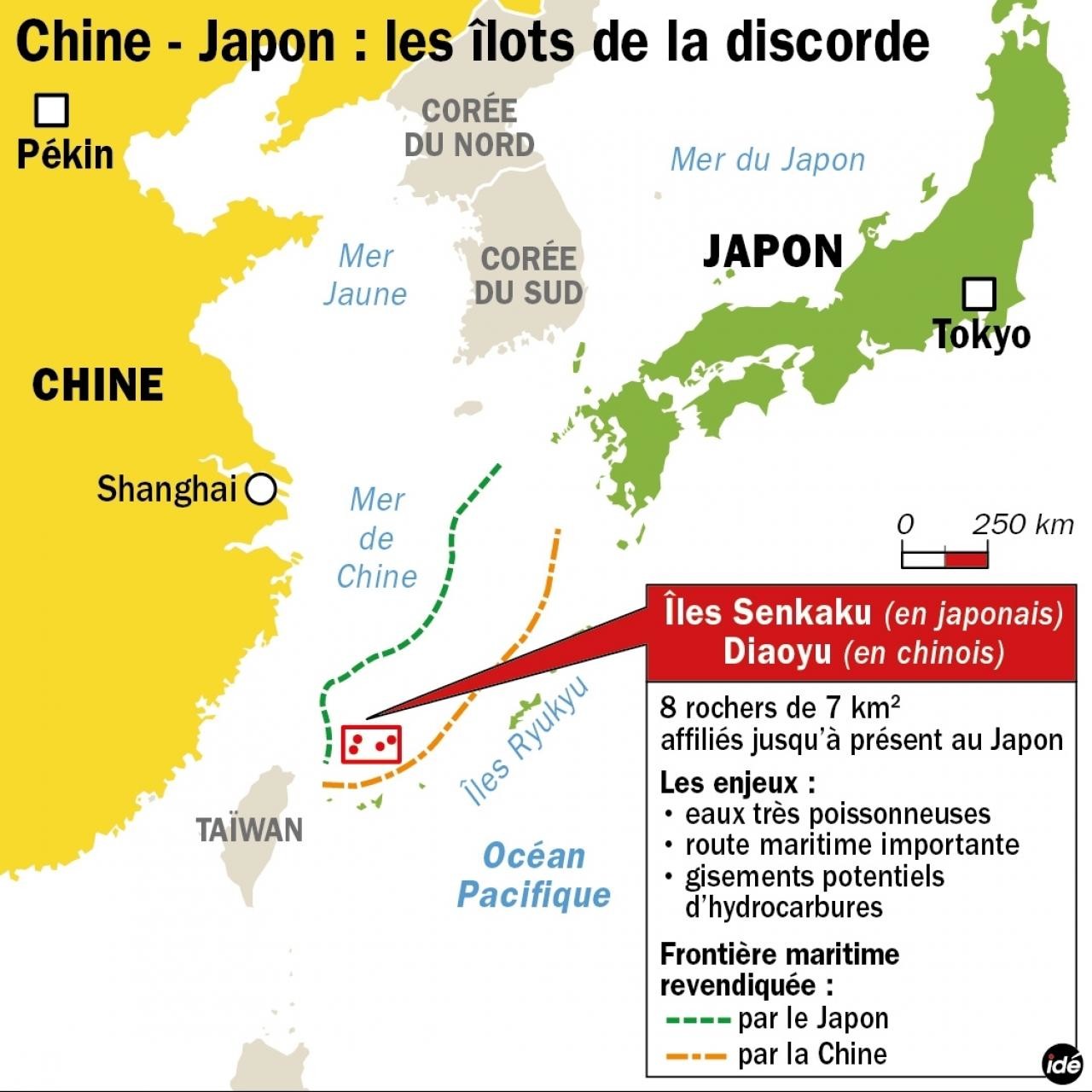 l’île Diaoyu et ses îlots affiliés font partie intégrante du territoire chinois