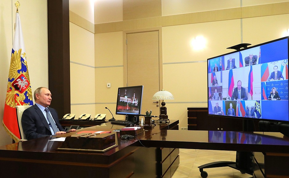 RU K PHOTO 1 SUR 1 Réunion avec les membres permanents du Conseil de sécurité 11 février 2021