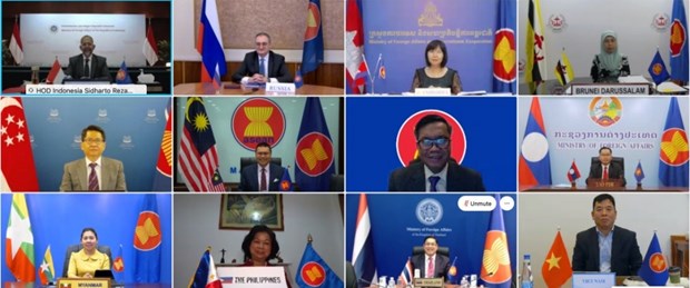 1Des participants à la la 17e réunion des hauts officiels ASEAN-Russie . Photo Internet