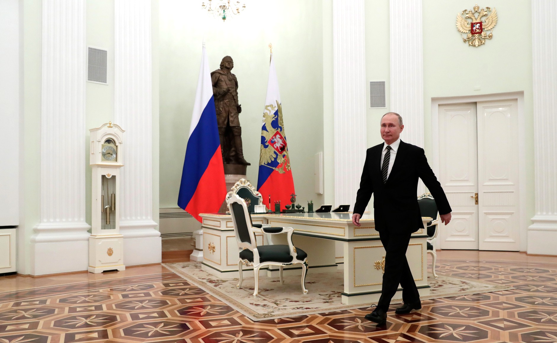 KIRGHISTAN 1 XX 5 Rencontre avec le président du Kirghizistan Sadyr Japarov 24 février 2021