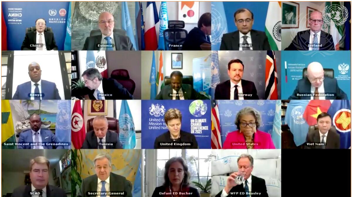 Maintien de la paix et de la sécurité internationales (visioconférence) 11 mars 2021