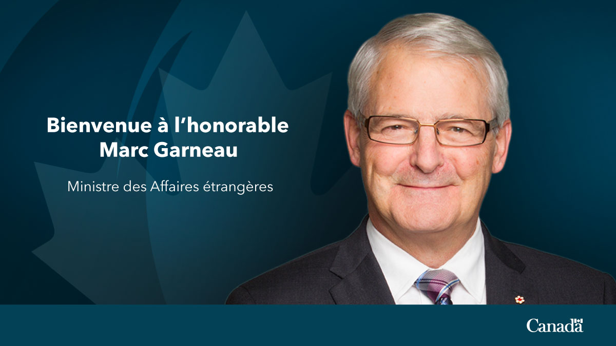 Marc Garneau, Ministre des Affaires étrangères du Canada