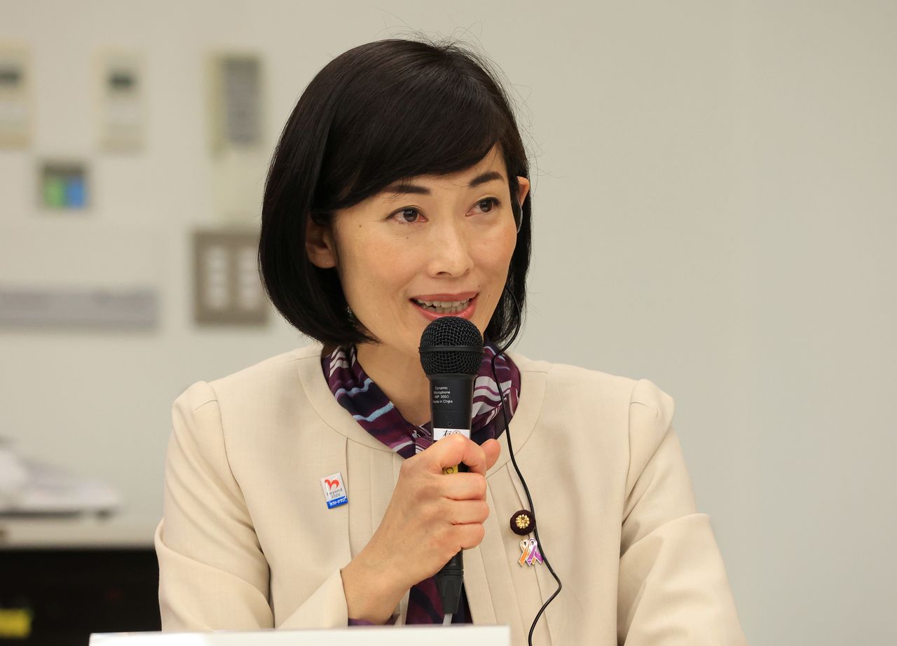 Marukawa Tamayo, ministre en charge des Jeux olympiques et paralympiques (Yoshikazu Tsuno Pool via REUTERS)