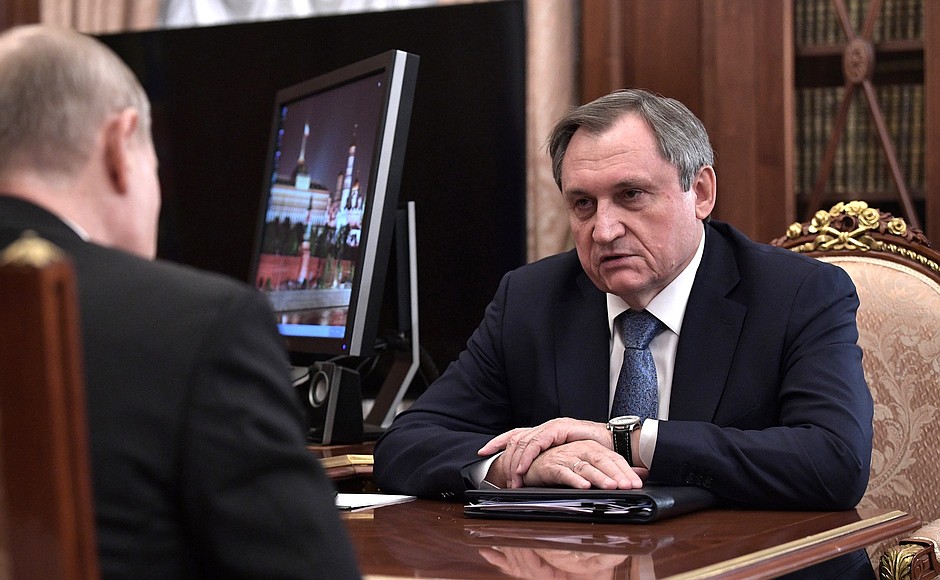 Meeting with Head of RusHydro Nikolai Shulgino