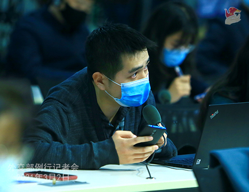 PHOTO 10 presse du 2 mars 2021 tenue par le porte-parole du Ministère des Affaires étrangères Wang Wenbin