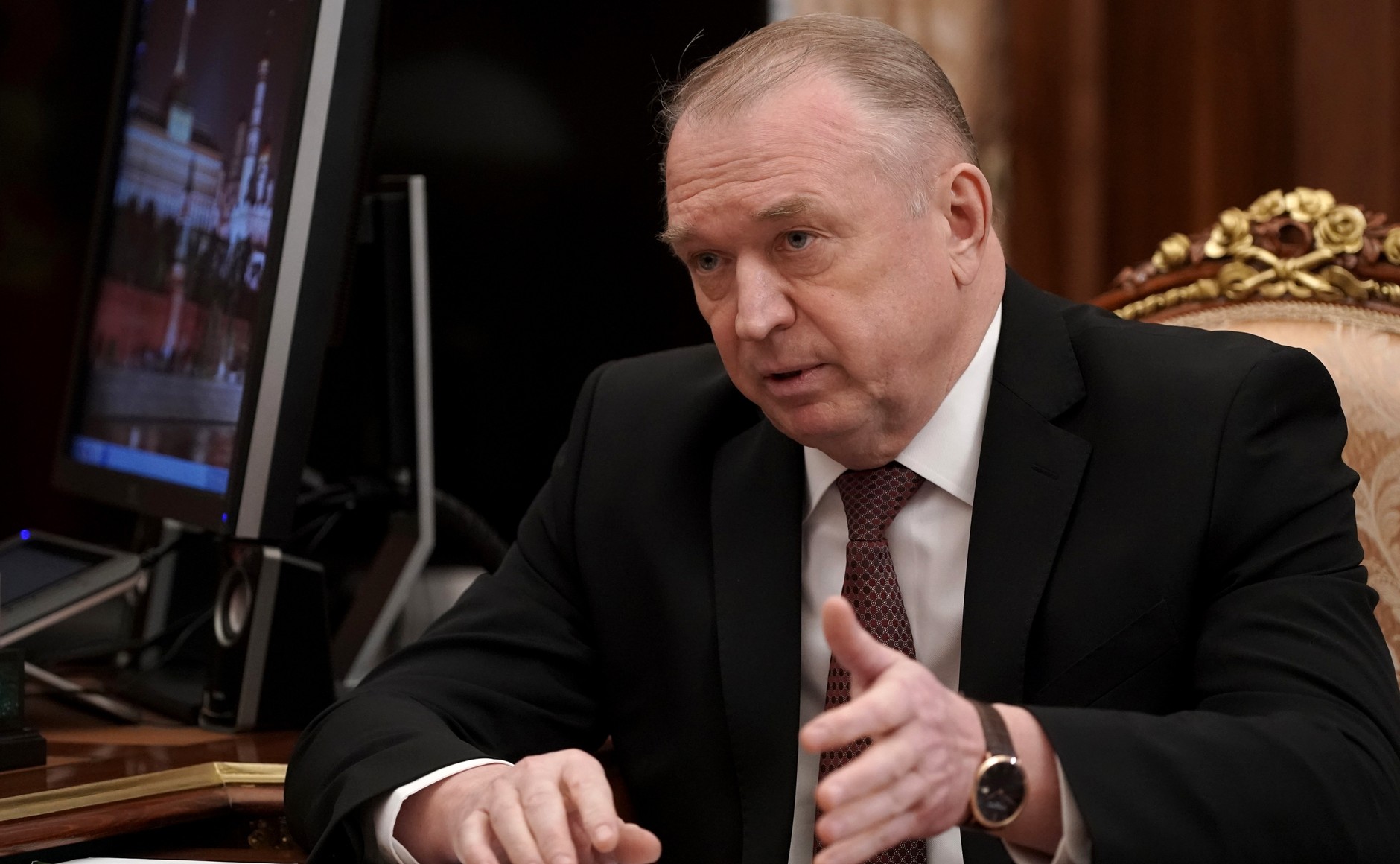 RU COMMERCE 2 KK 2 Rencontre avec le chef de la Chambre de commerce et d'industrie Sergei Katyrin 25 février 2021