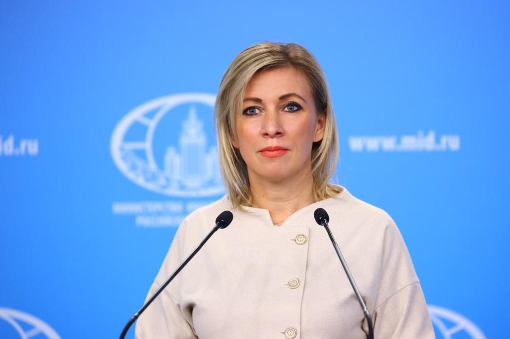 RUSSIE Maria Zakharova, porte-parole du Ministère des Affaires étrangères de la Fédération de Russie, Moscou, 4 MARS 2021 jpeg