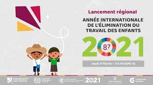 l'Année internationale pour l'élimination du travail des enfants par l'Assemblée générale des Nations Unies