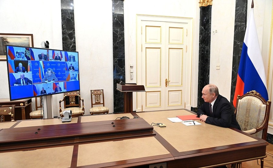 Kremlin - 1 SUR 1 DU 25.06.2021 Rencontre avec les membres permanents du Conseil de sécurité - 25 juin 2021 – 14h30