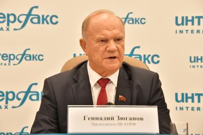 président du Parti communiste de la Fédération de Russie Guennadi Andreyevich Zyuganov