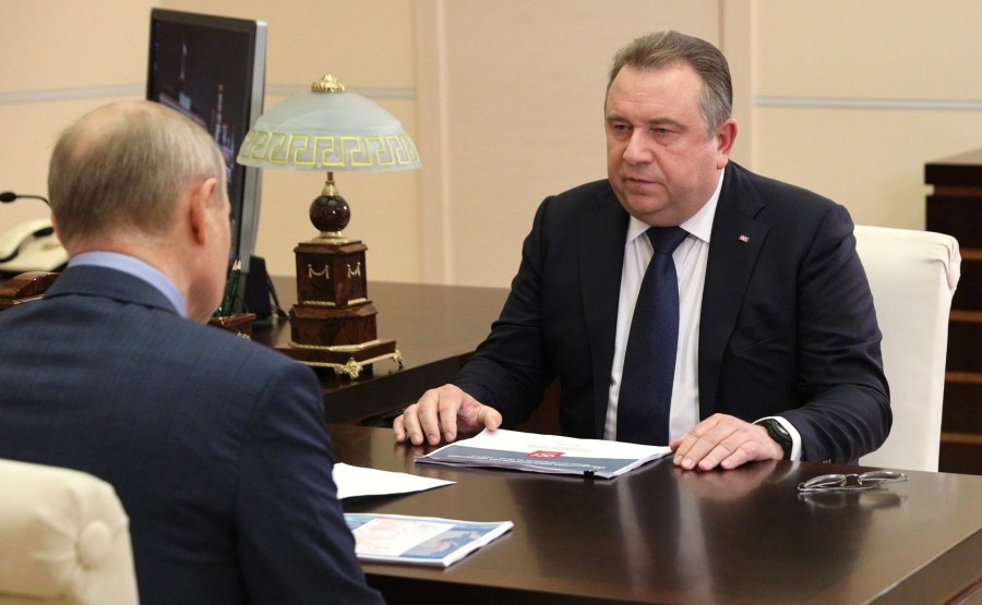 Kremlin - 3 XX 3 DU 22.07.2021 Rencontre avec le PDG de United Shipbuilding Corporation Alexei Rakhmanov - 22 juillet 2021