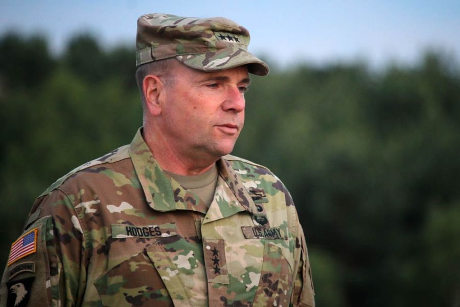 OTAN USA Le lieutenant-général américain Ben Hodges, commandant de l’US Army en Europe,