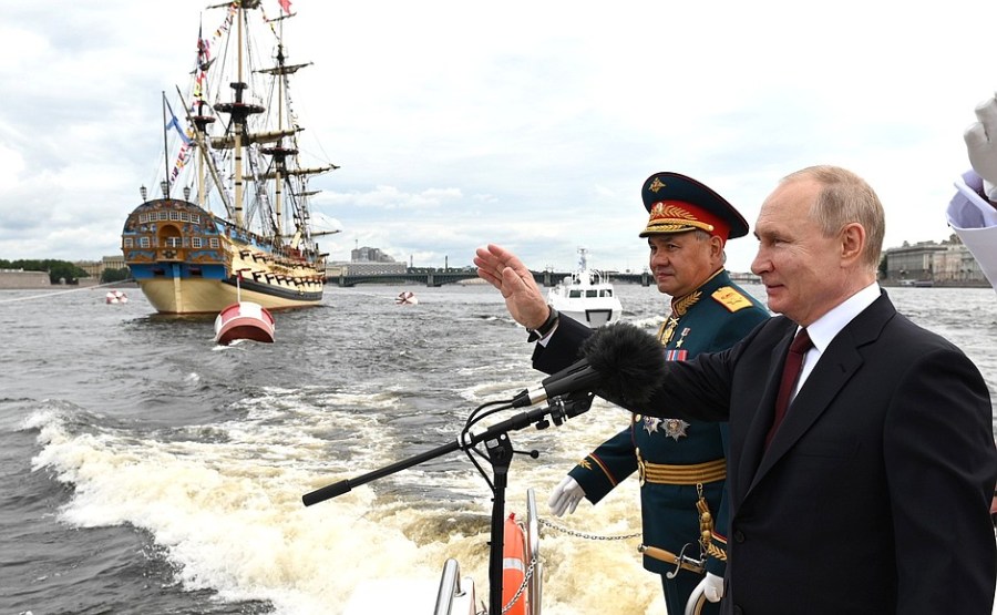 RUSSIE 21 XX 47 Parade navale principale - 25 juillet 2021 - 12H10