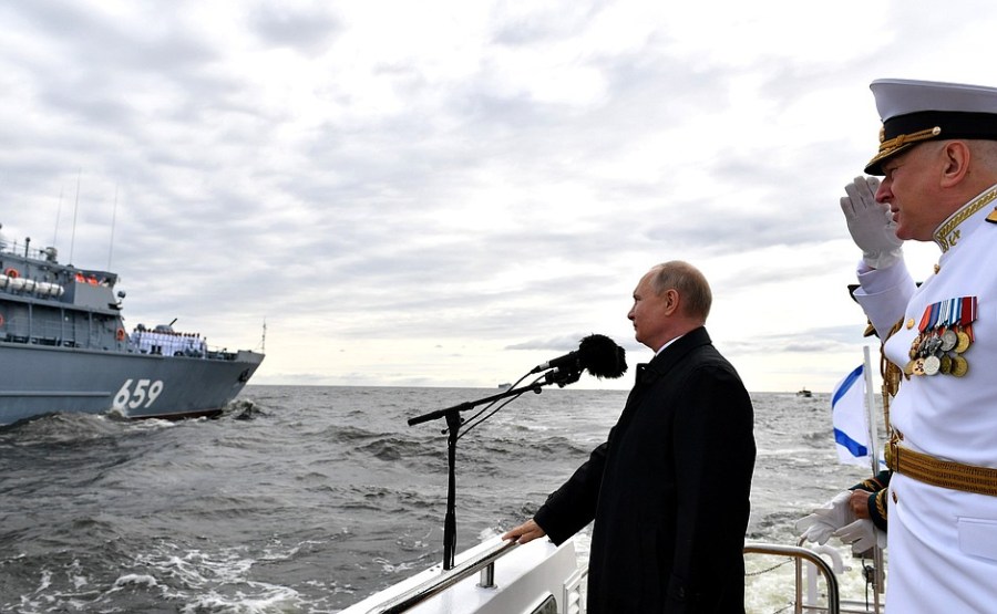 RUSSIE 7 XX 47 Parade navale principale - 25 juillet 2021 - 12H10